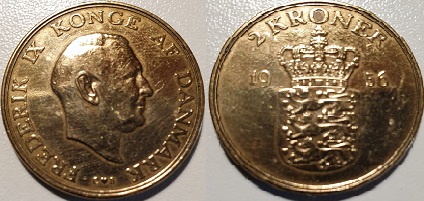 2 Krone Alum. bronze 1956