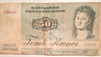 Dansk 50 krone seddel 1993 kv. 1